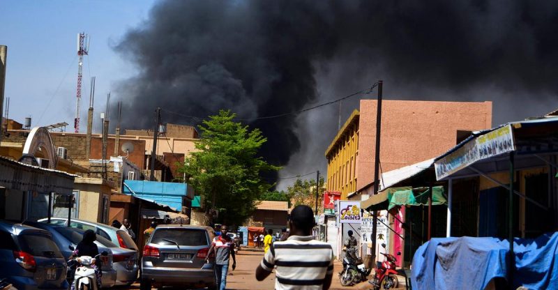 Terrorists kill dozens at a market in Burkina Faso