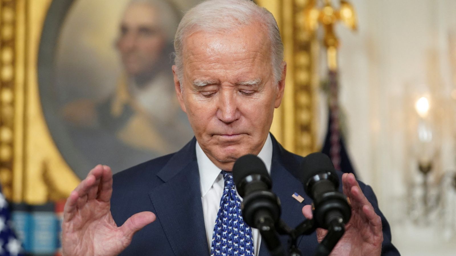 Biden says reports of gunfire at aid truck crowd will complicate talks