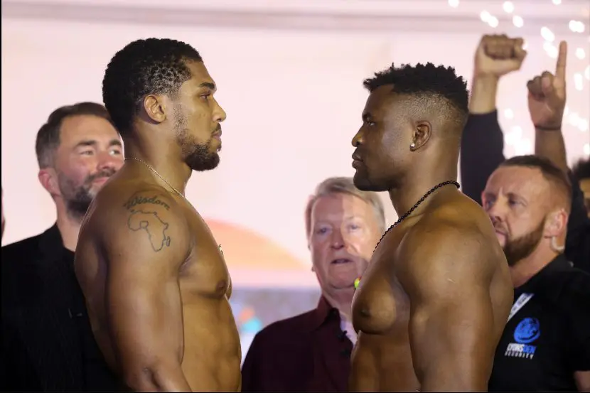 Onana predicts boxing clash between Anthony Joshua, Francis Ngannou
