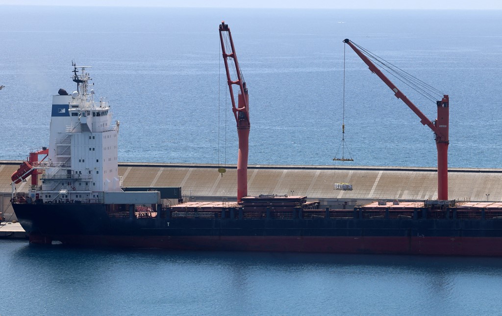 Gaza aid loaded onto ship in Cyprus