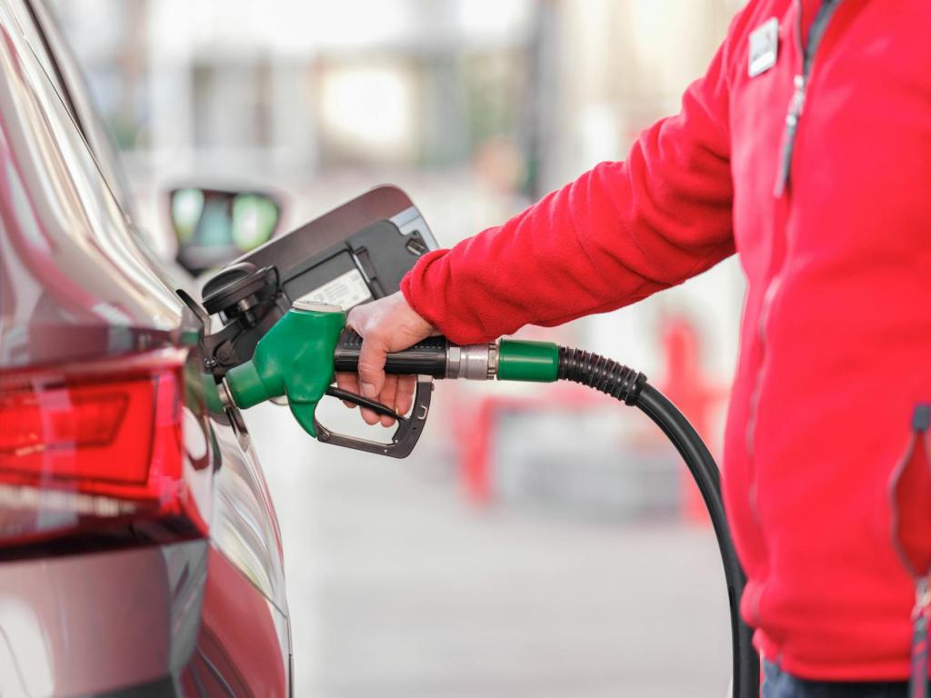 distributor on a petrol station