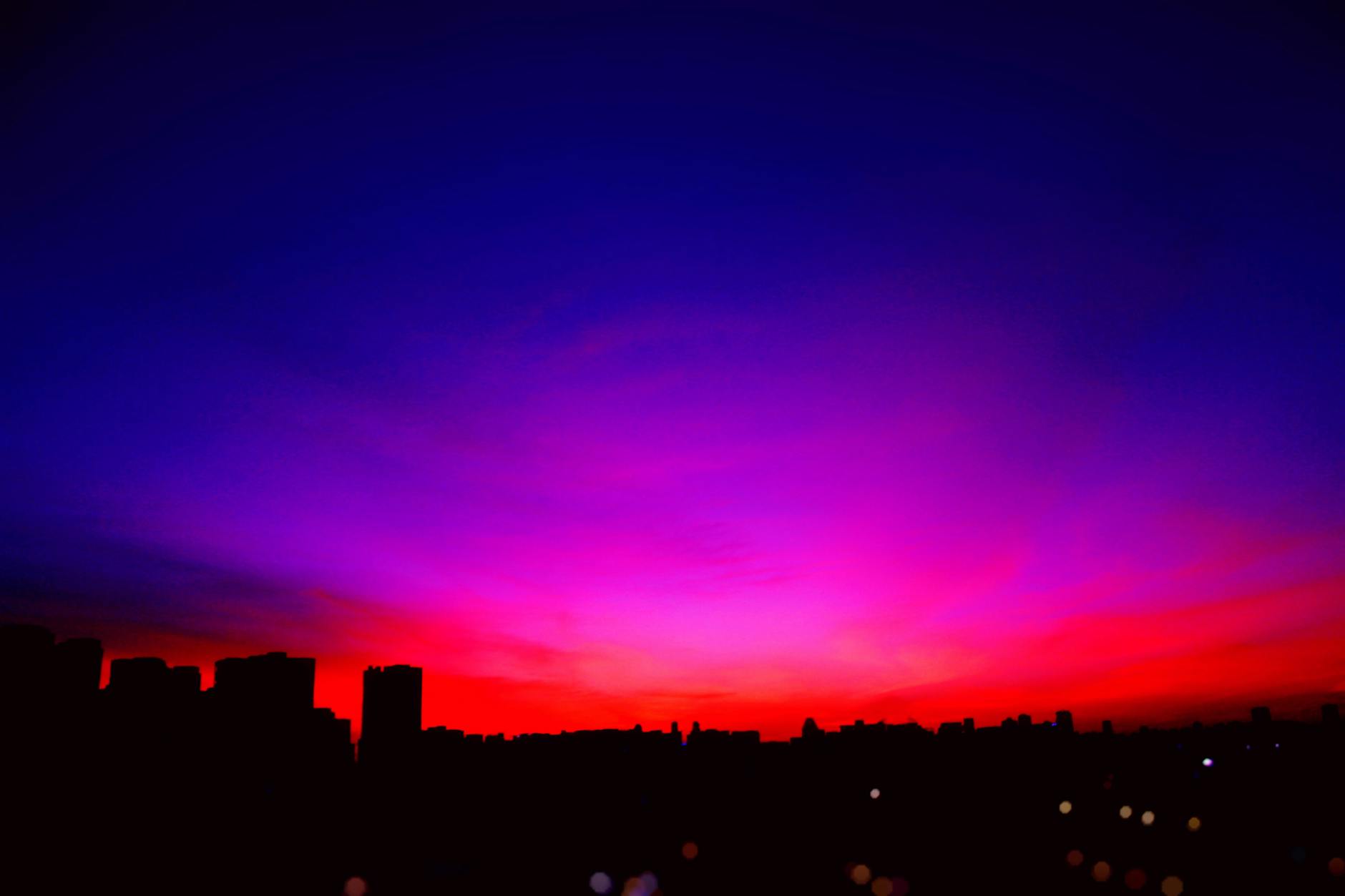 photo of blue and red skies
