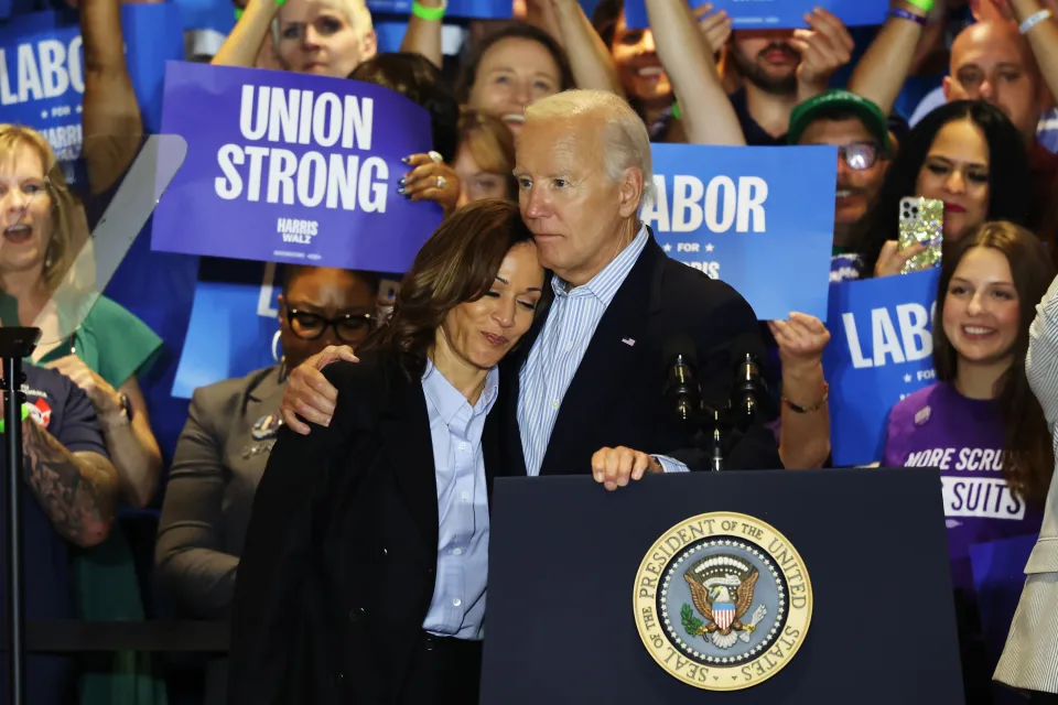 US election 2024: Joe Biden sparks row with ‘bad language’ after Harris’s impressive speech