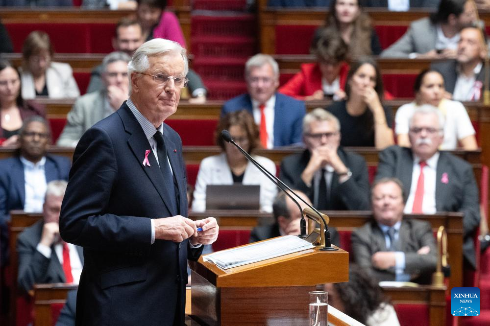 French PM Michel Bernier outlines policies on national priorities