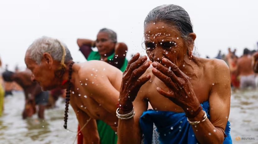 15 million people take holy dip on first day of India’s Maha Kumbh festival