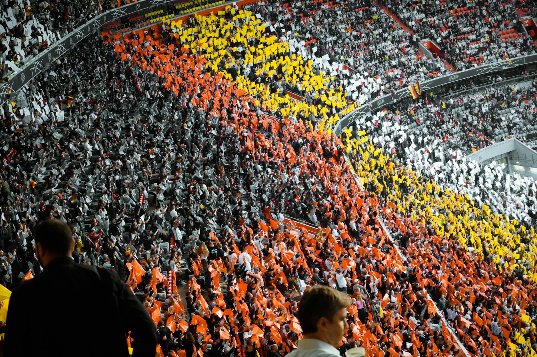 people sitting in the stadium