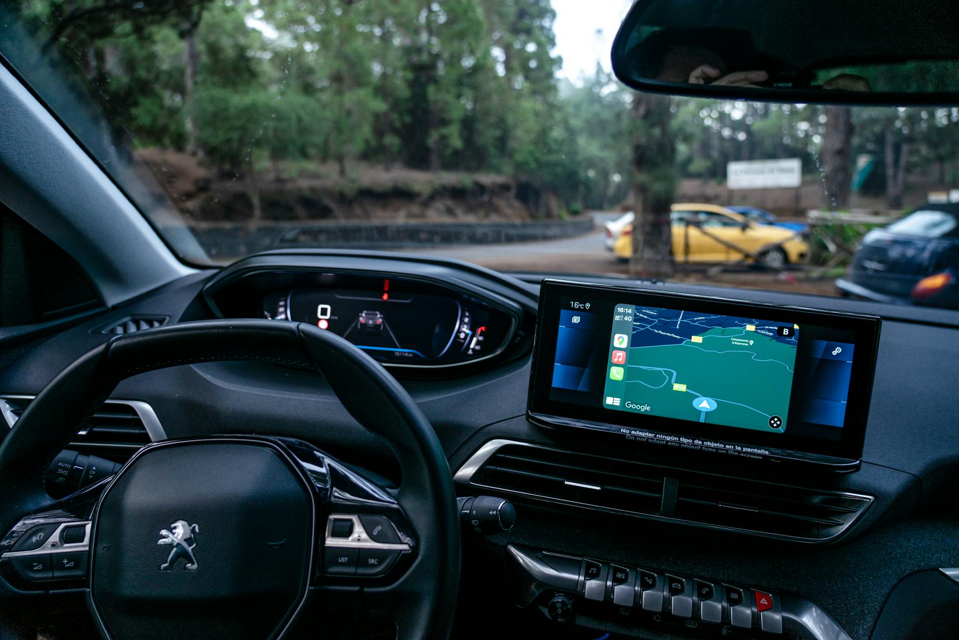photo of modern car interior
