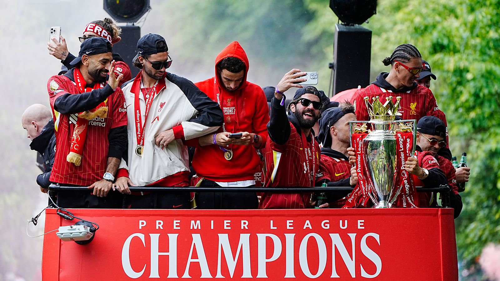 CLOSE SHAVE: Liverpool fan injured after car ran over his foot in parade crash