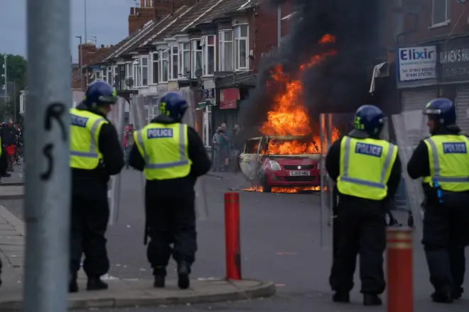 TOTALLY WRONG: Police deny Farage’s claim they ‘bussed’ counter-protestors in