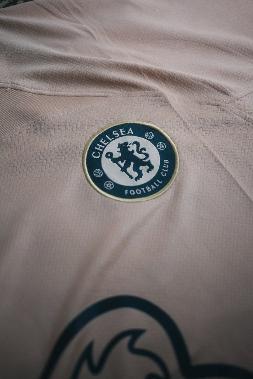 sports t shirt with chelsea football club logo