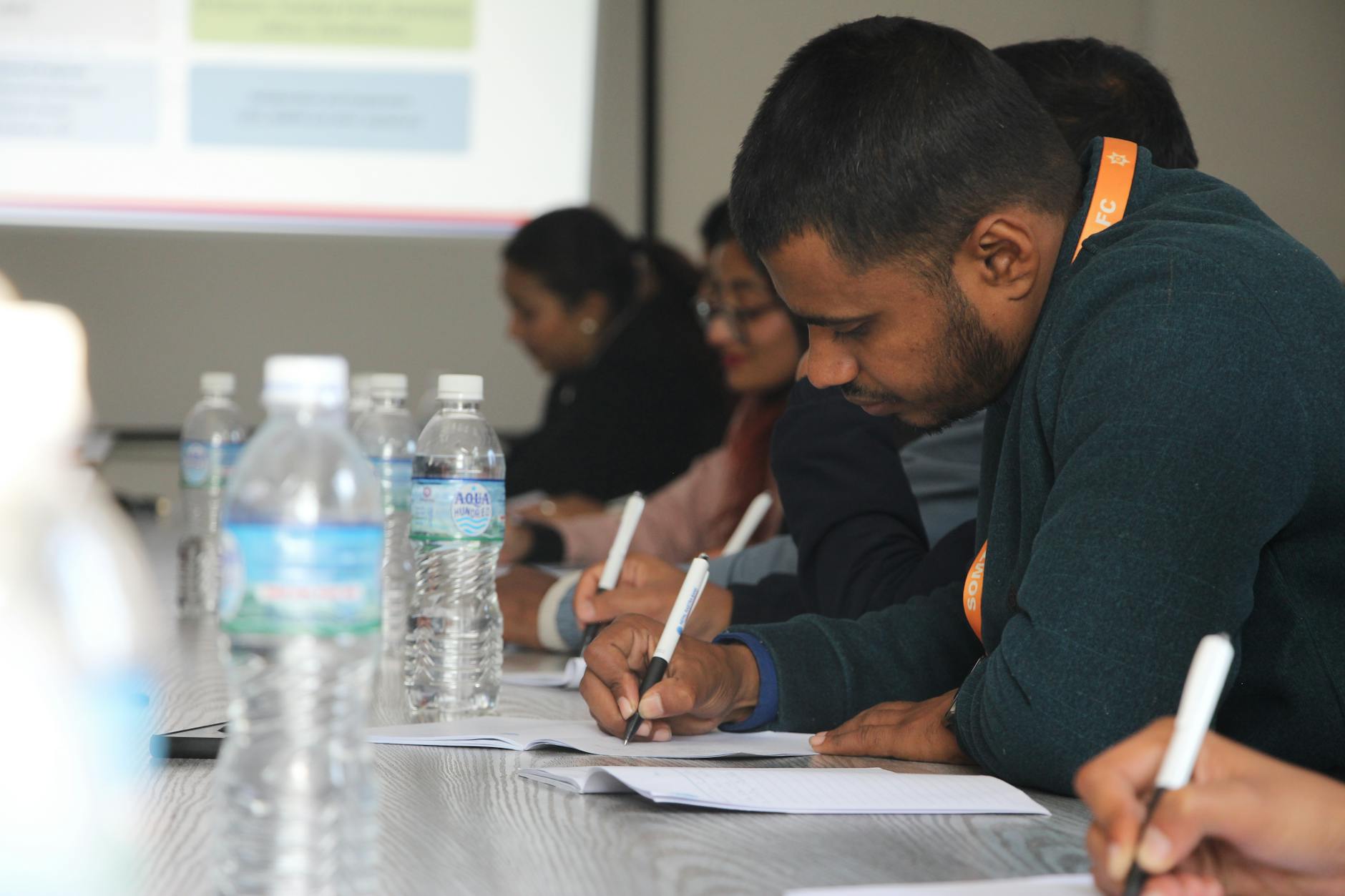 engaged students in a seminar setting