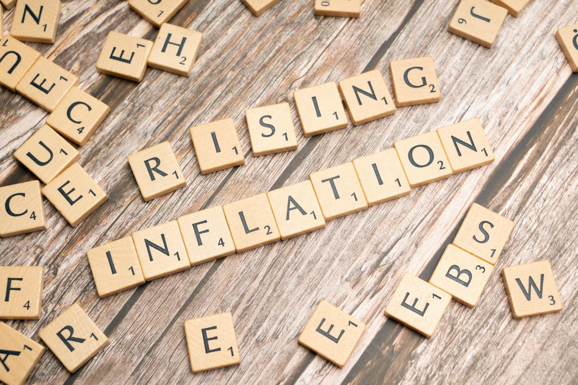 the word inflation written on wooden blocks