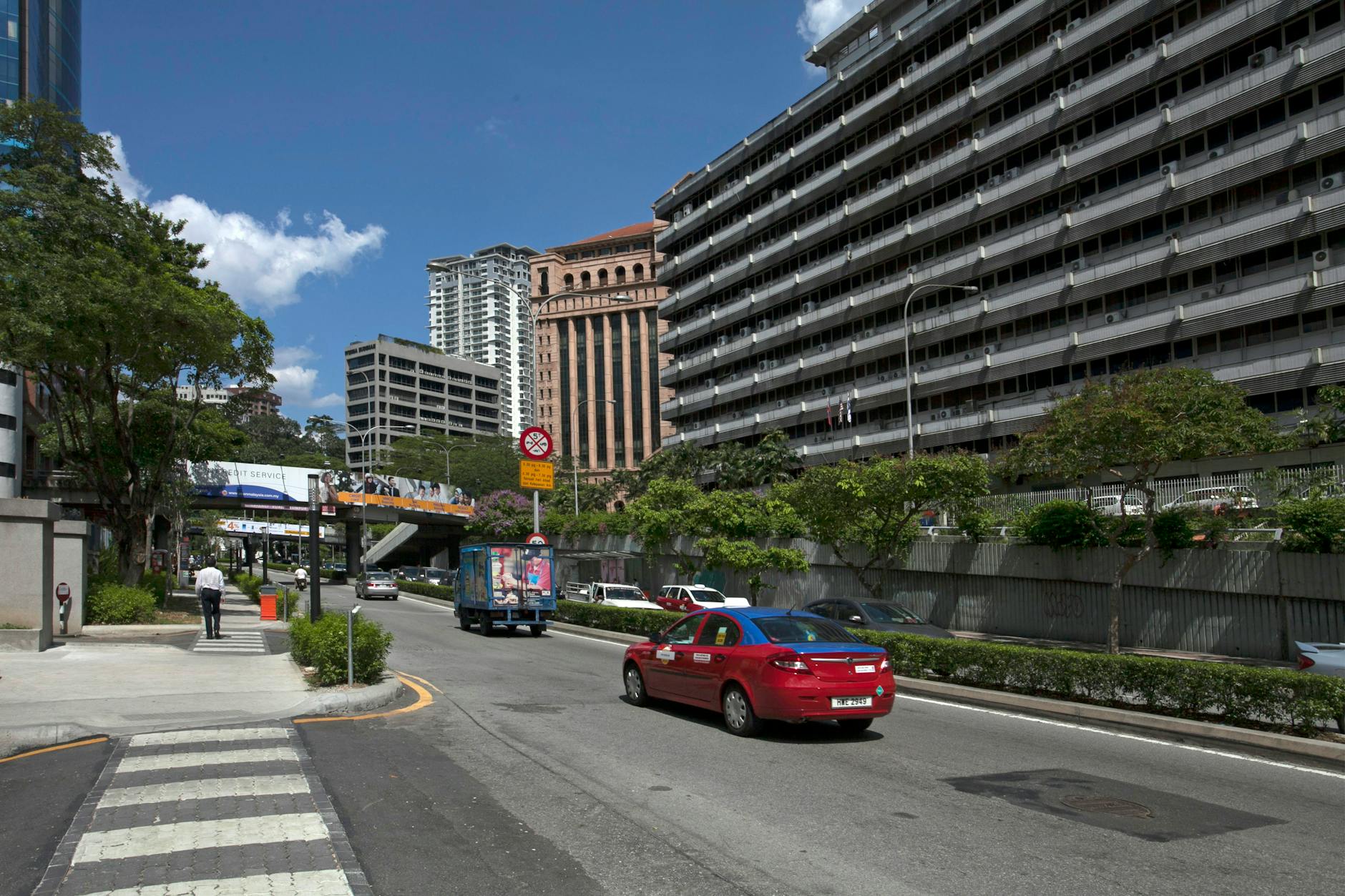 urban street view in kuala lumpur malaysia
