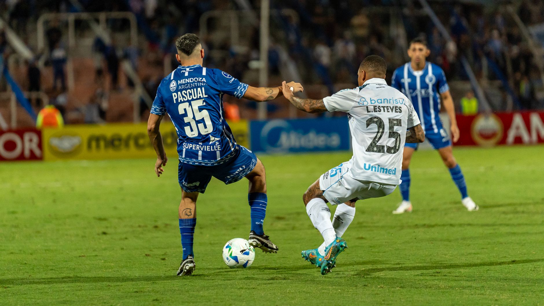 dynamic soccer match action on the field